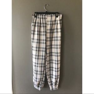 Plaid Pull On Pants